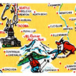 Load image into Gallery viewer, Washington State Map Retro Flour Sack Towel