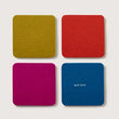 Load image into Gallery viewer, Bierfilzl Merino Wool Felt Square Coaster 4 Pack- Graf Lantz
