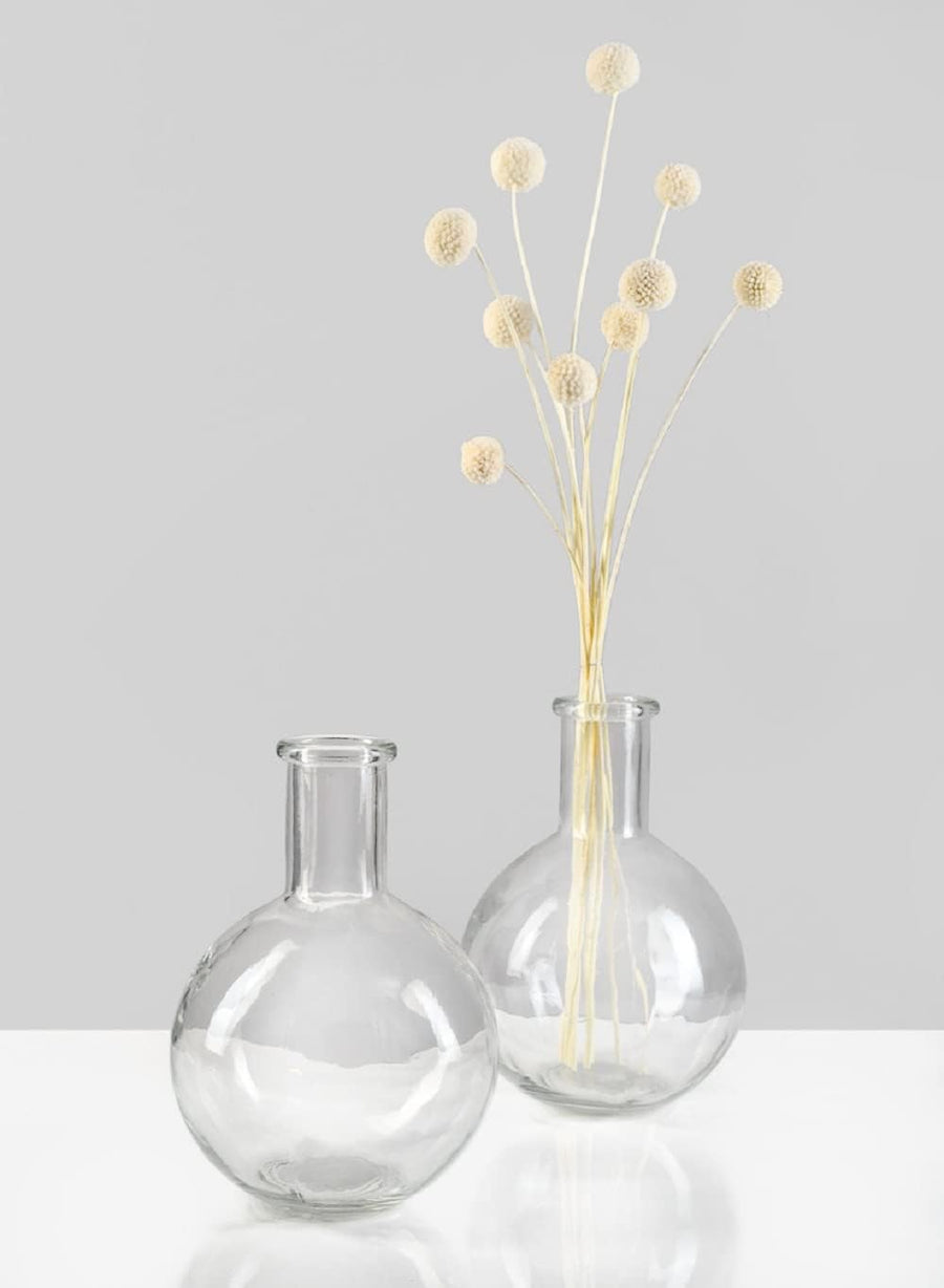 Modern Botanical- Tall Neck Orb Vase (Small)