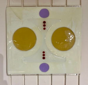 Fused glass wall panel 8x14
