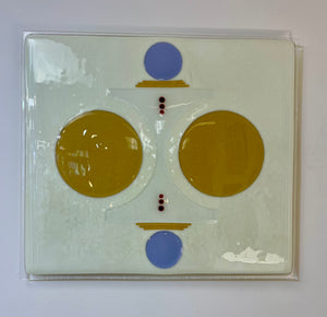 Fused glass wall panel 8x14