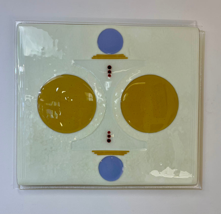 Fused glass wall panel 8x14