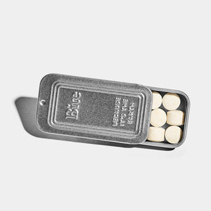 Bite tooth paste travel tin