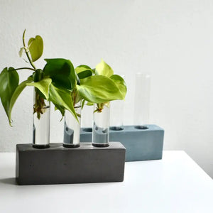 Concrete 3 tube propagation station- Linda Makess