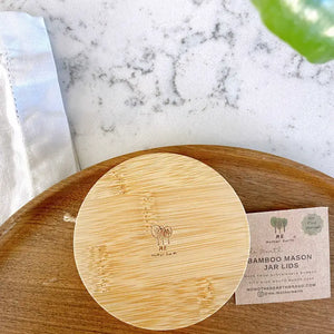 ME Mother Earth- Bamboo Mason Jar Lids